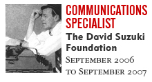 communications specialist suzuki foundation